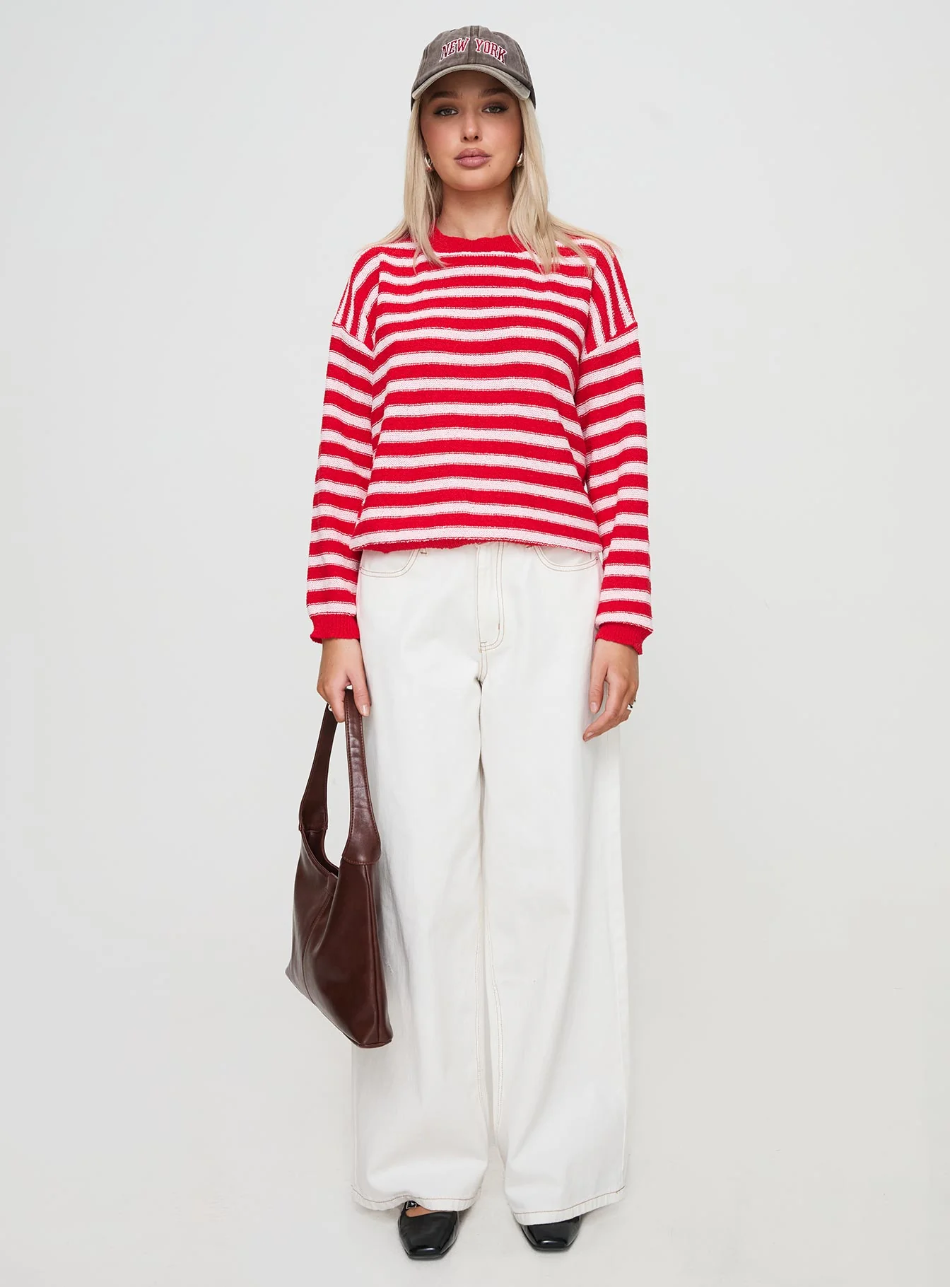 Freeze Knit Sweater Red - Image 6