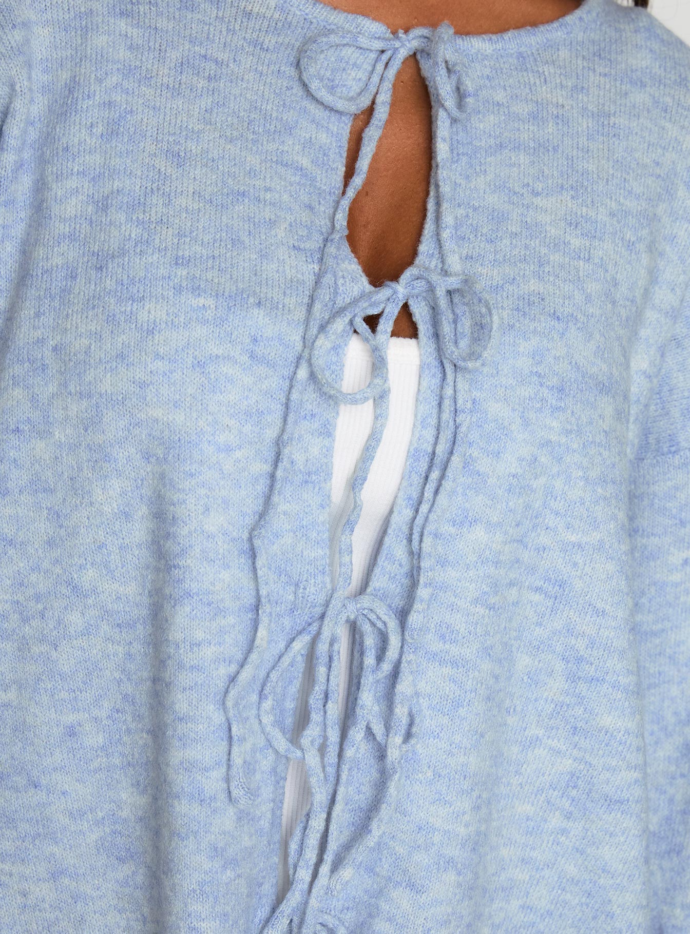 Frosty Knit Cardigan Blue - Image 6