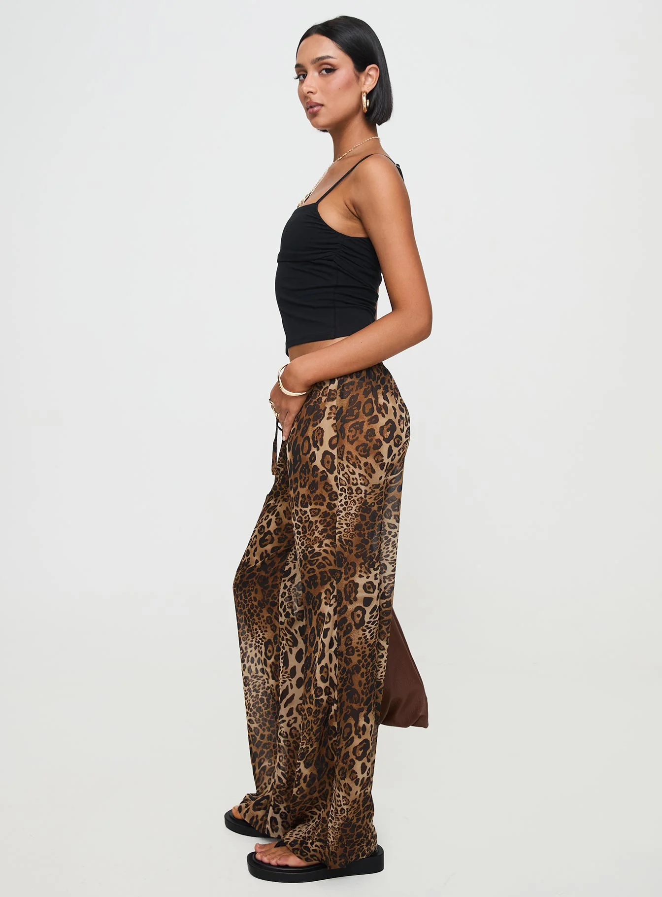 Fyre Wide Leg Pant Leopard - Image 4