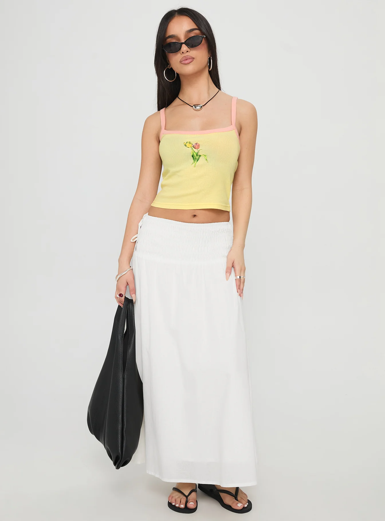 Gardens Of Summer Graphic Tank Yellow - Image 3