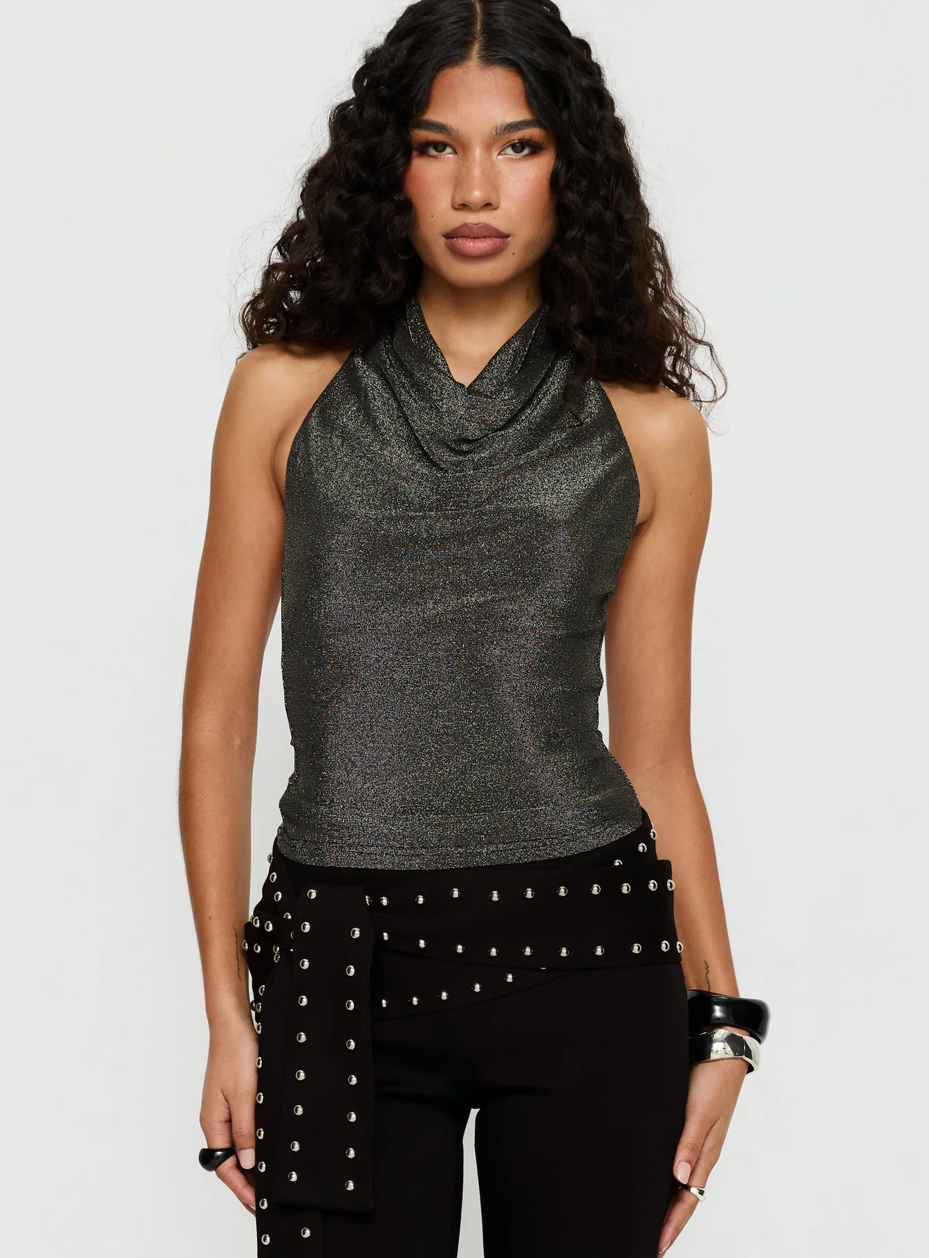 Giggle Top Charcoal Shimmer - Image 2