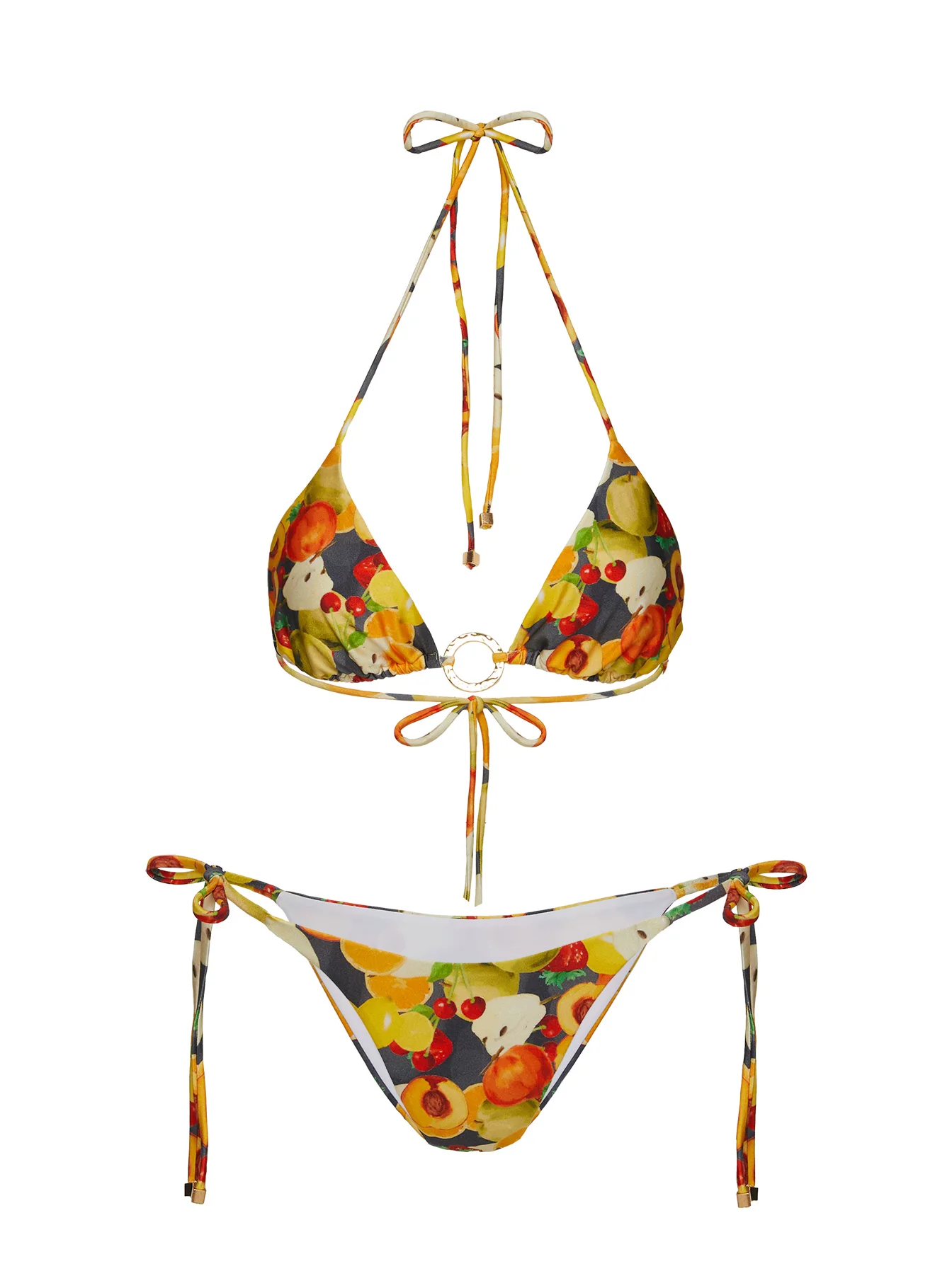 Glora Tie Side Bikini Bottoms Fruit Multi - Image 5