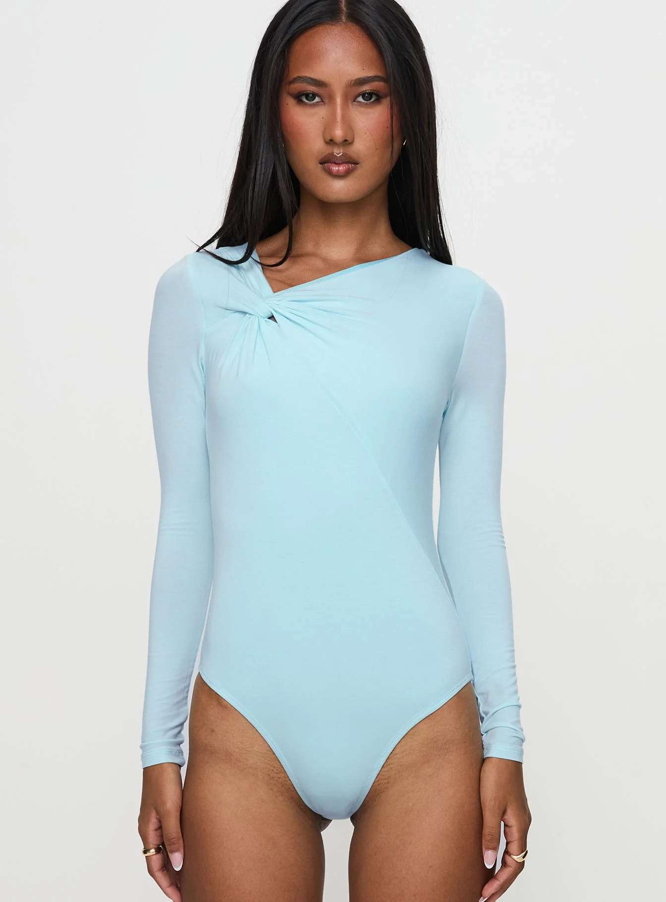 Glorious Look Twist Detail Bodysuit Blue - Image 7