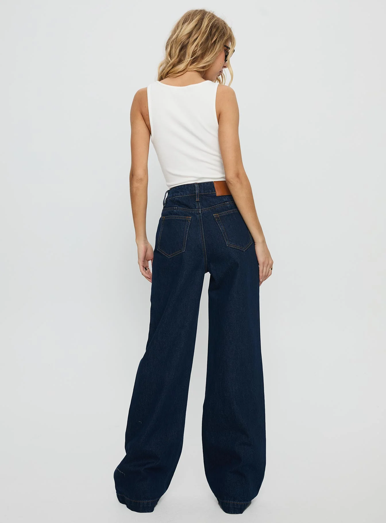 Goldie High Rise Wide Leg Jeans Indigo - Image 5