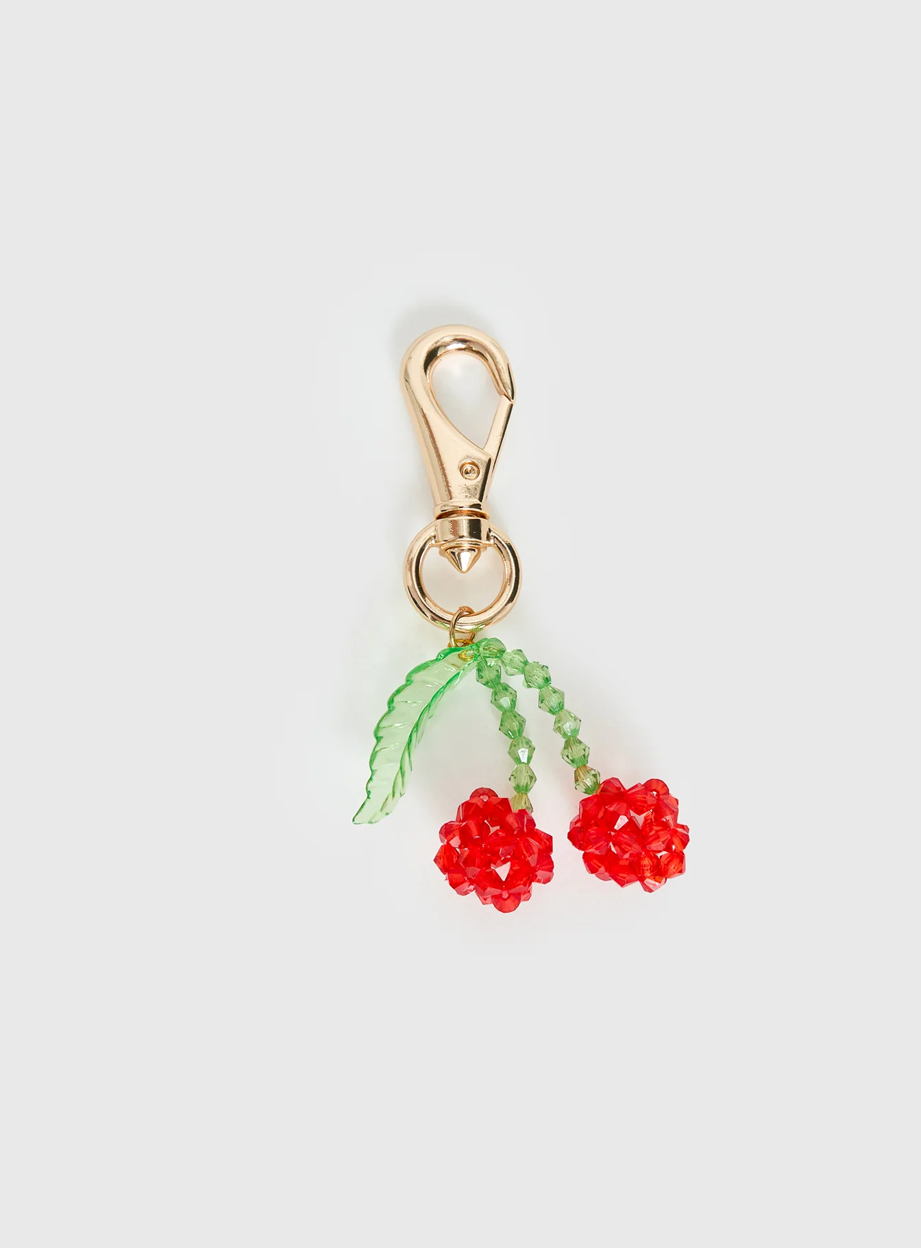 Good Influence Beaded Cherry Keychain Gold / Multi - Image 2