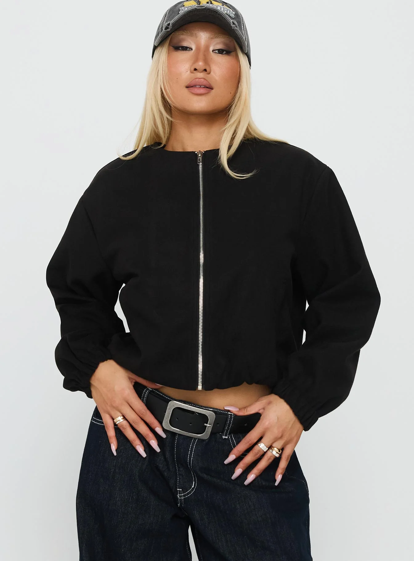 Grasp Bomber Jacket Black - Image 2