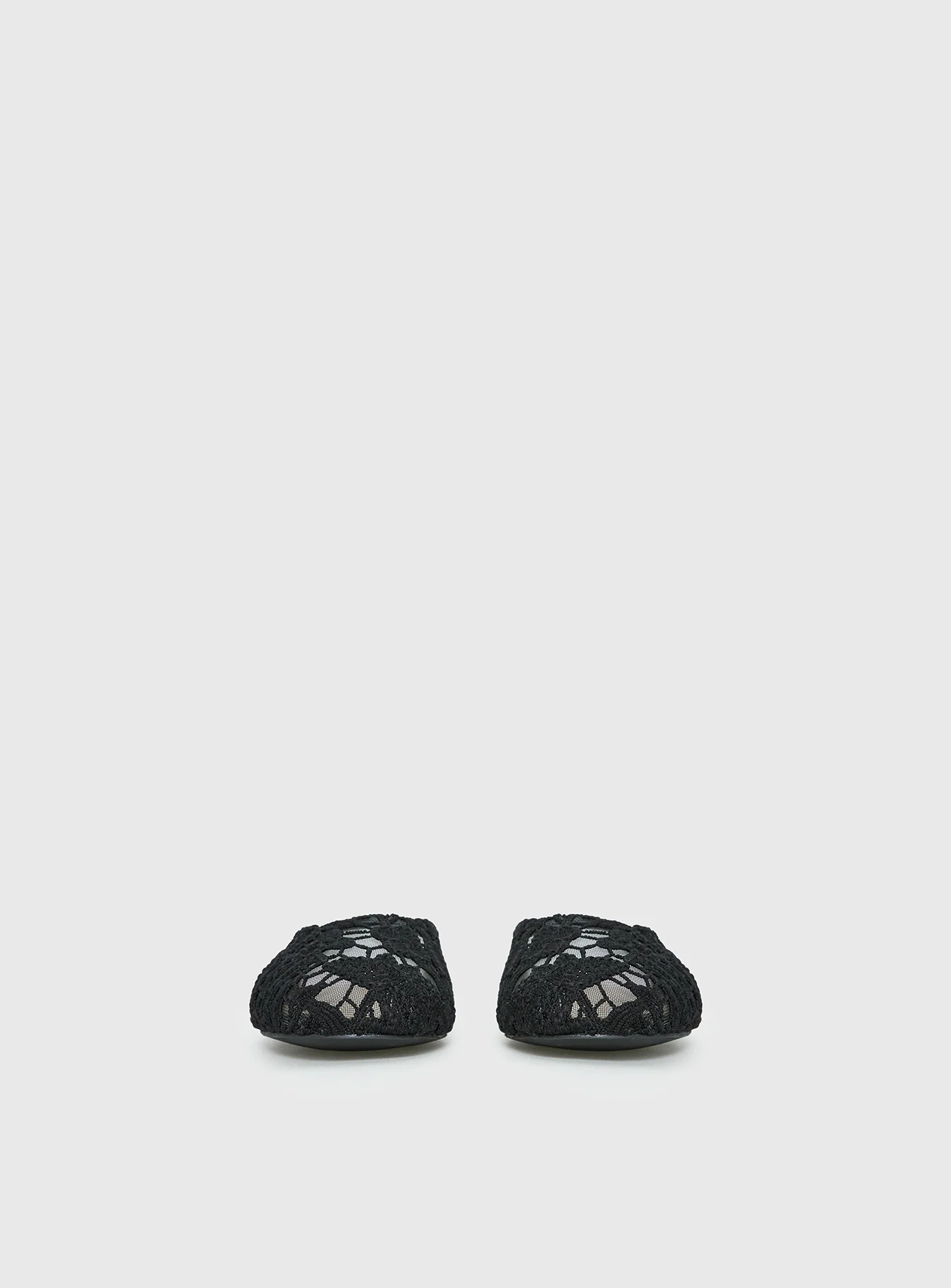 Gretta Lace Slip On Flats Black - Image 4
