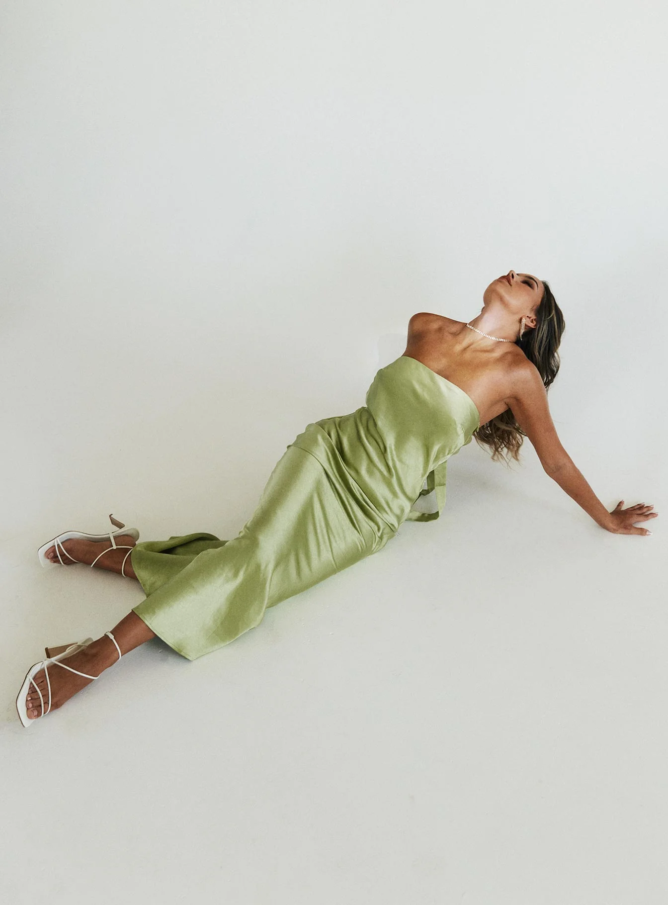 Haley Maxi Dress Green - Image 4