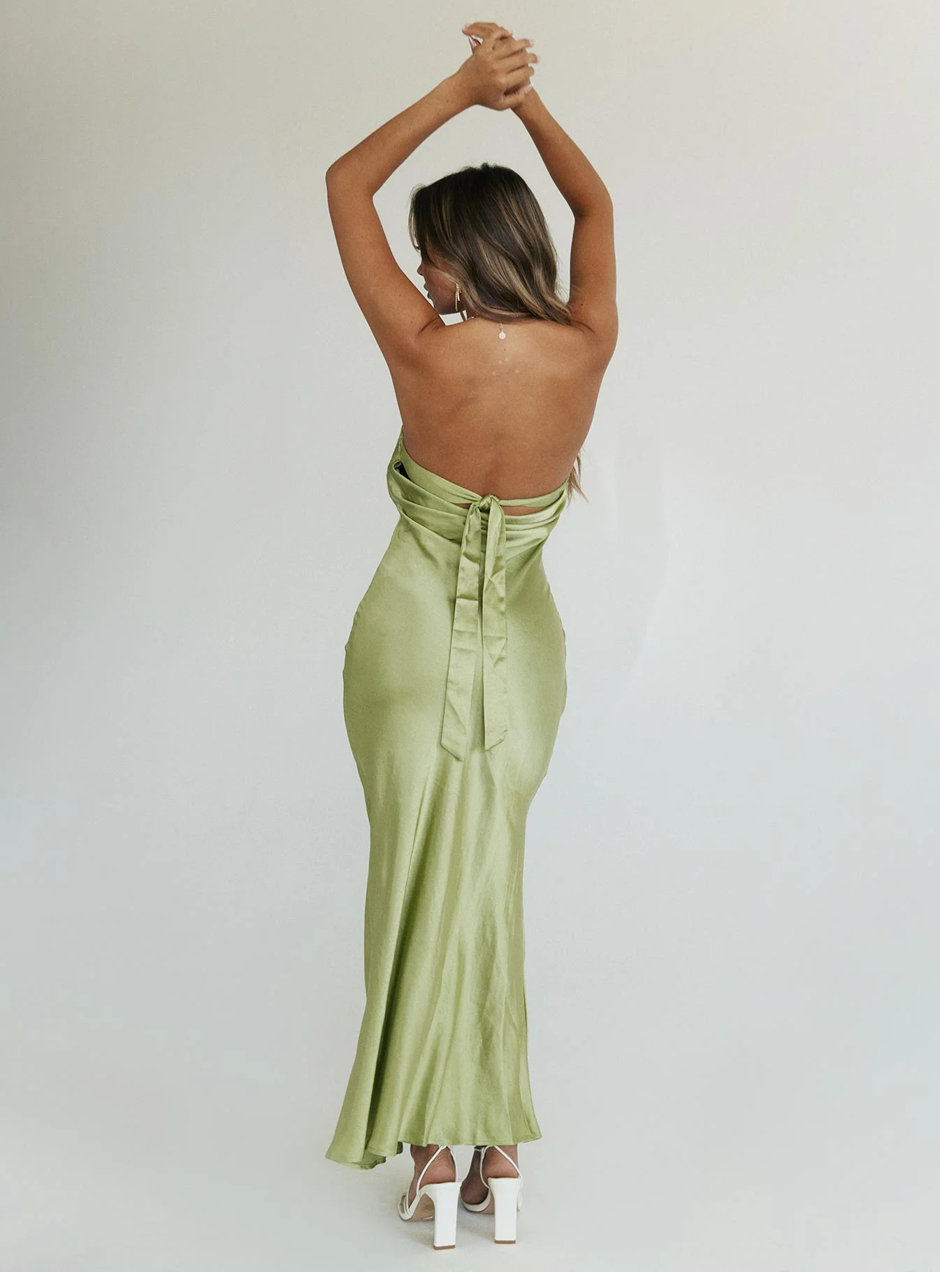 Haley Maxi Dress Green - Image 5