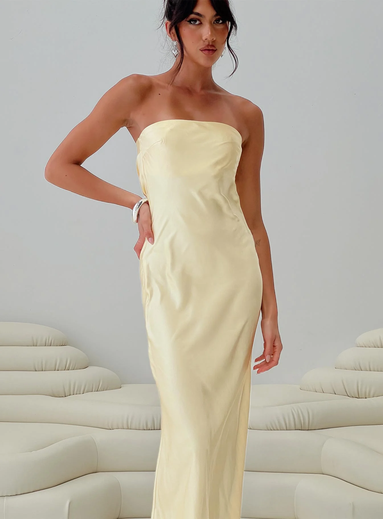 Haley Maxi Dress Yellow - Image 8