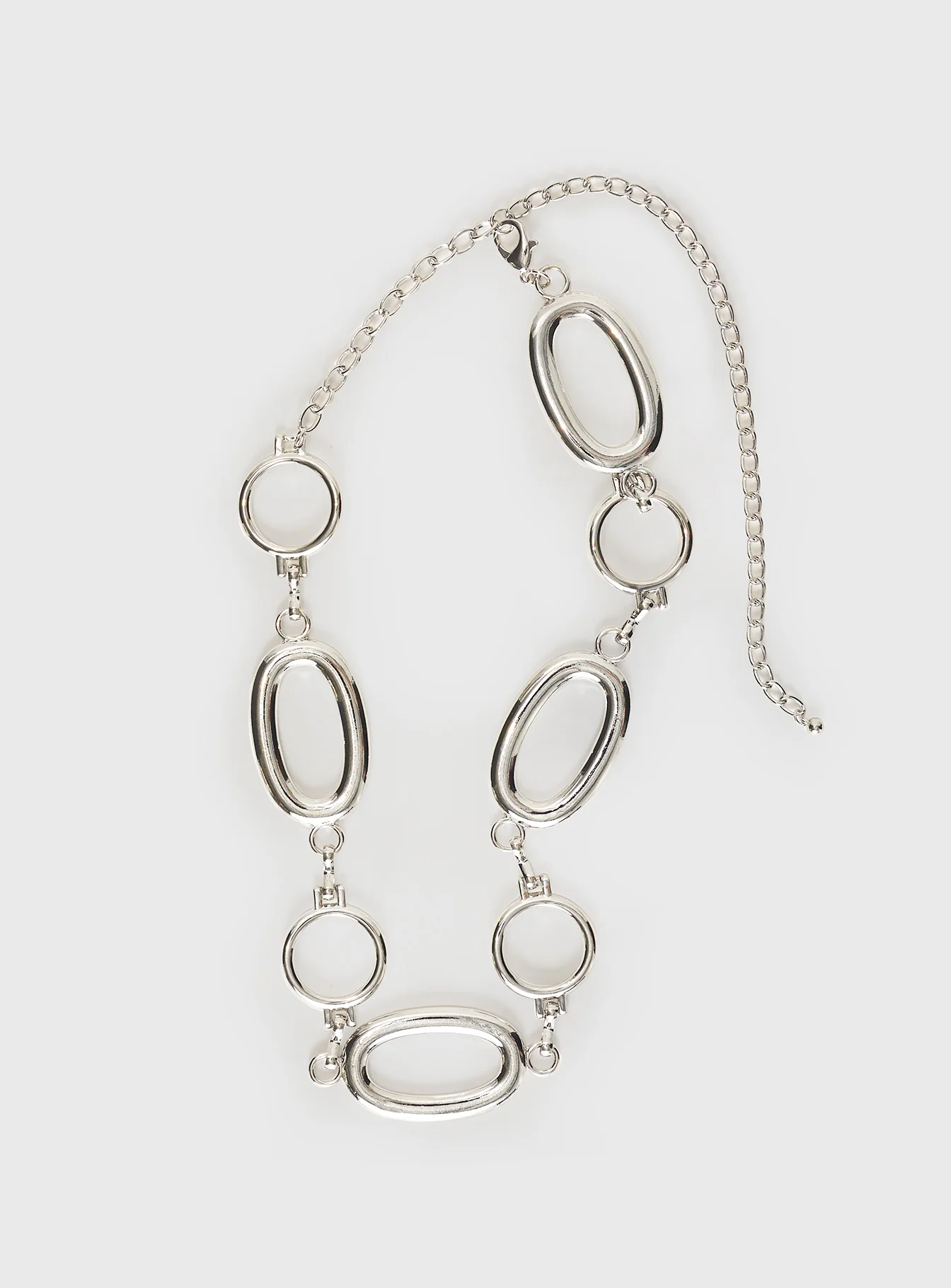 Halleck Silver Pendant Chain Belt Silver - Image 2