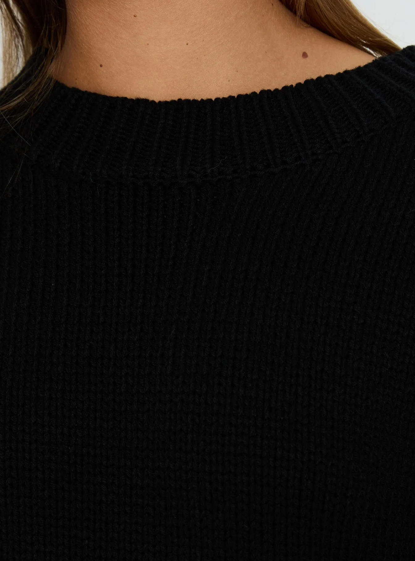 Harmony Balloon Sleeve Knit Sweater Black - Image 6