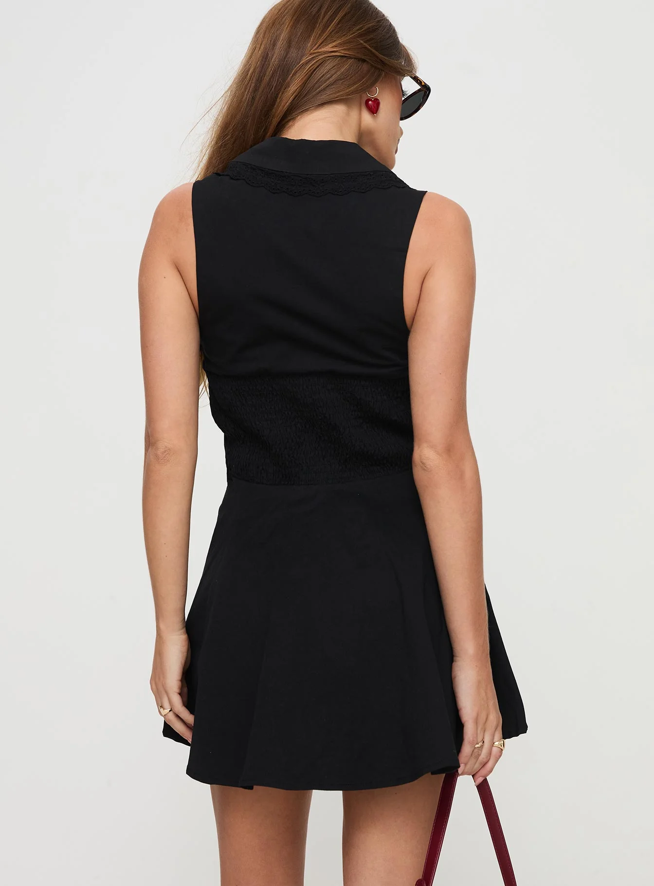 Haworth Mini Dress Black - Image 5