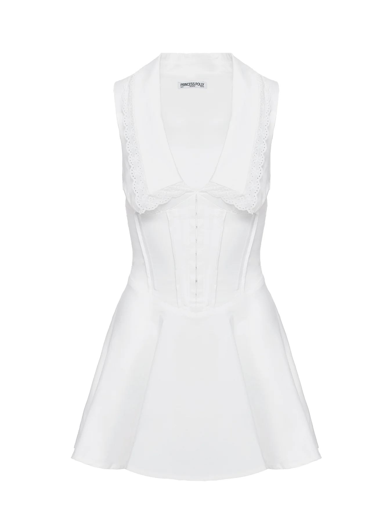Haworth Mini Dress White - Image 8