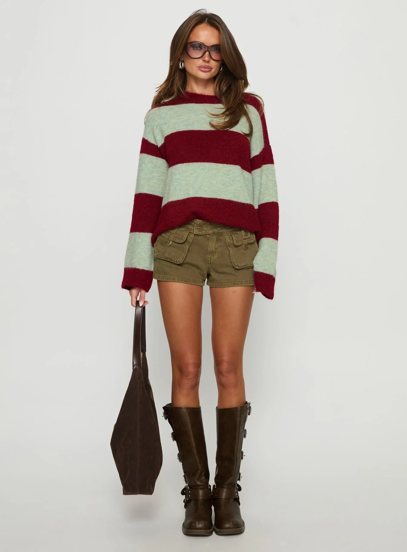 Headphones On Micro Cargo Short Green - Image 6