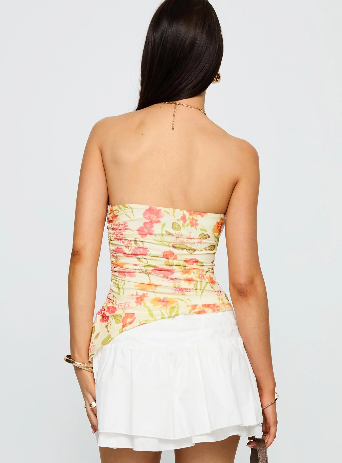 Heidan Strapless Top Red Floral - Image 5