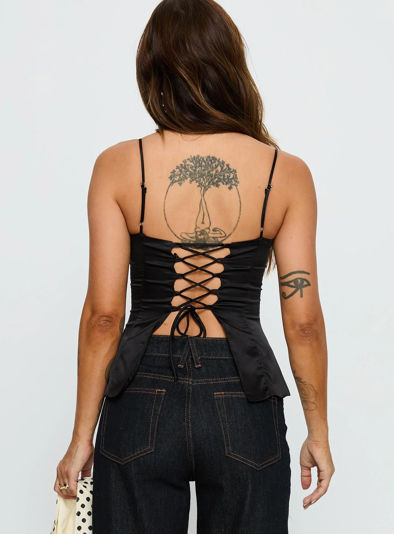 Hildy Tie Back Top Black - Image 5