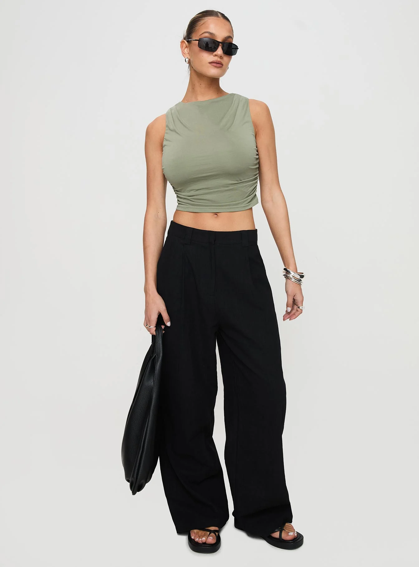 Hold Em High Neck Top Green - Image 3