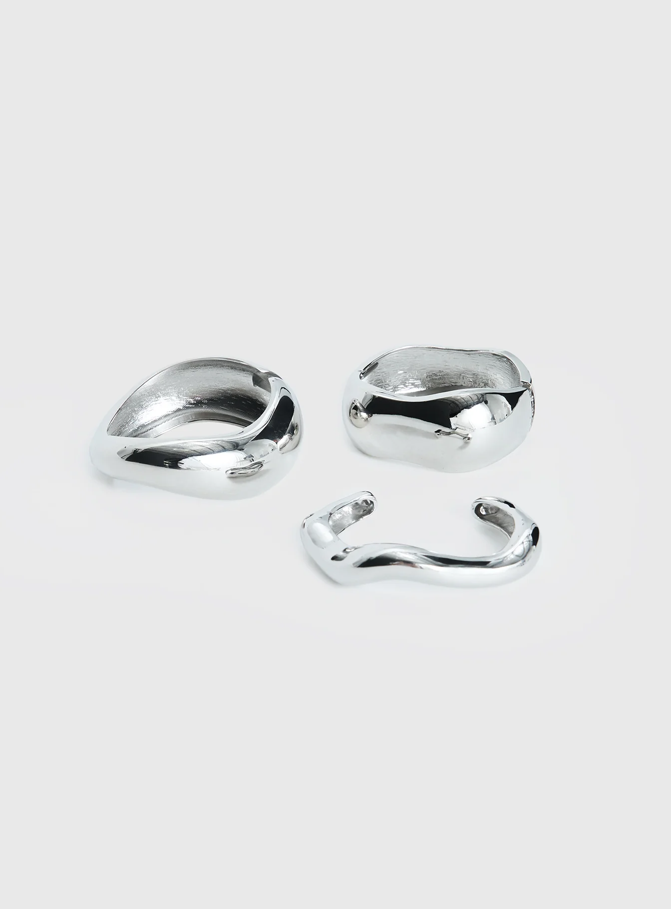 Hot Gossip Cuff Set Silver - Image 2