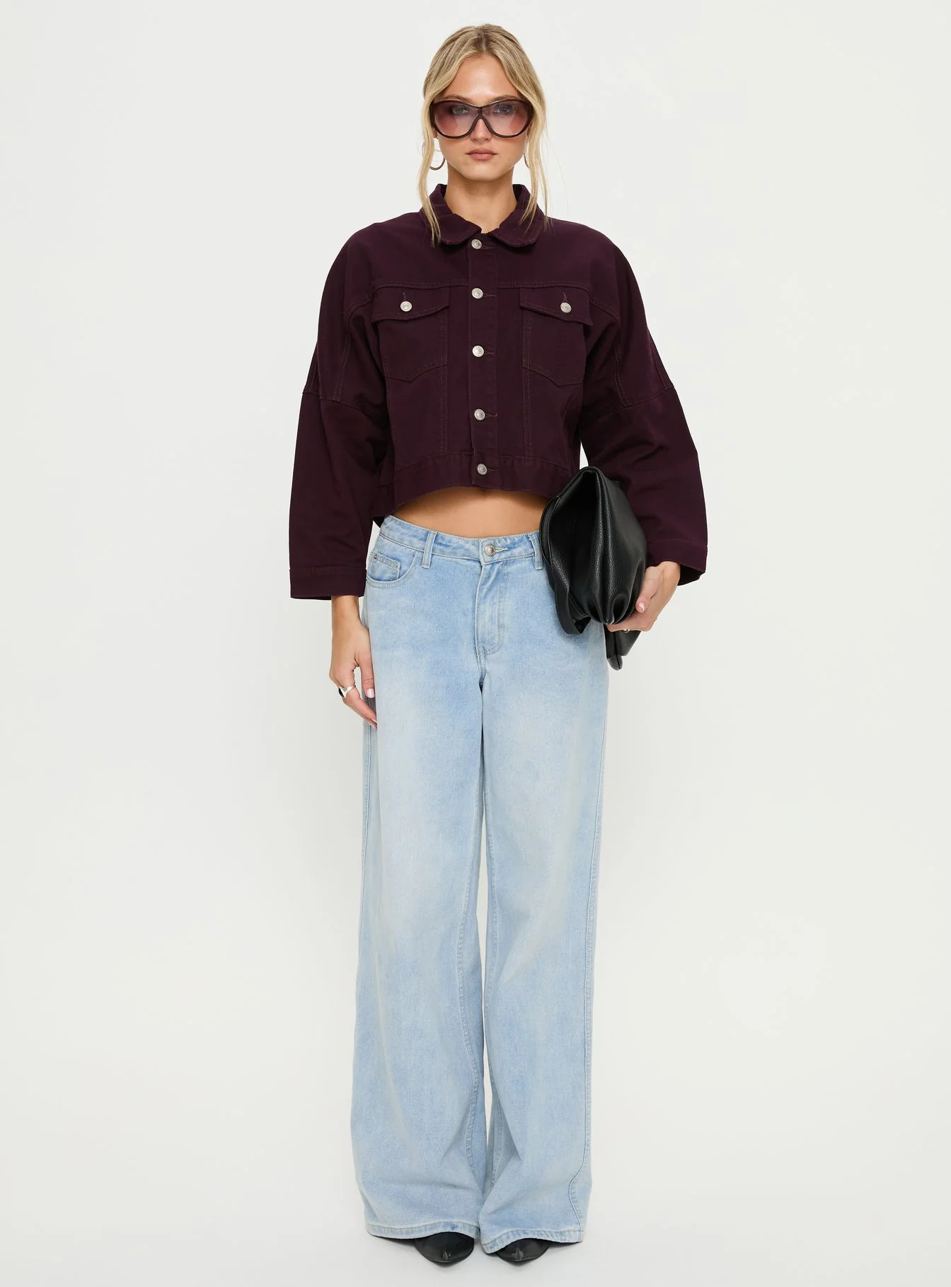 Hughes Denim Jacket Currant - Image 6