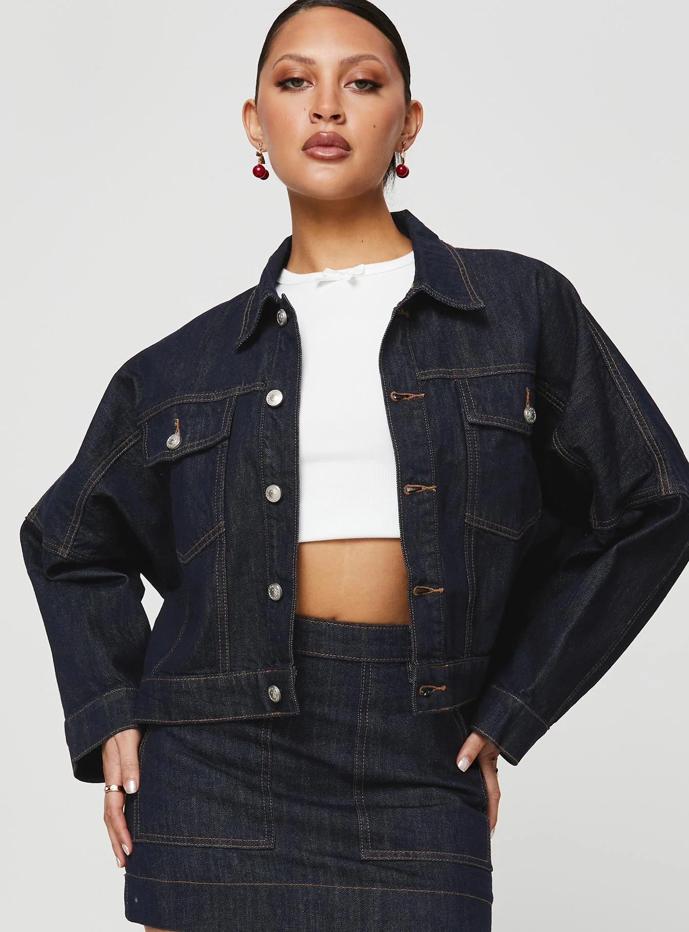 Hughes Jacket Dark Wash Denim - Image 2