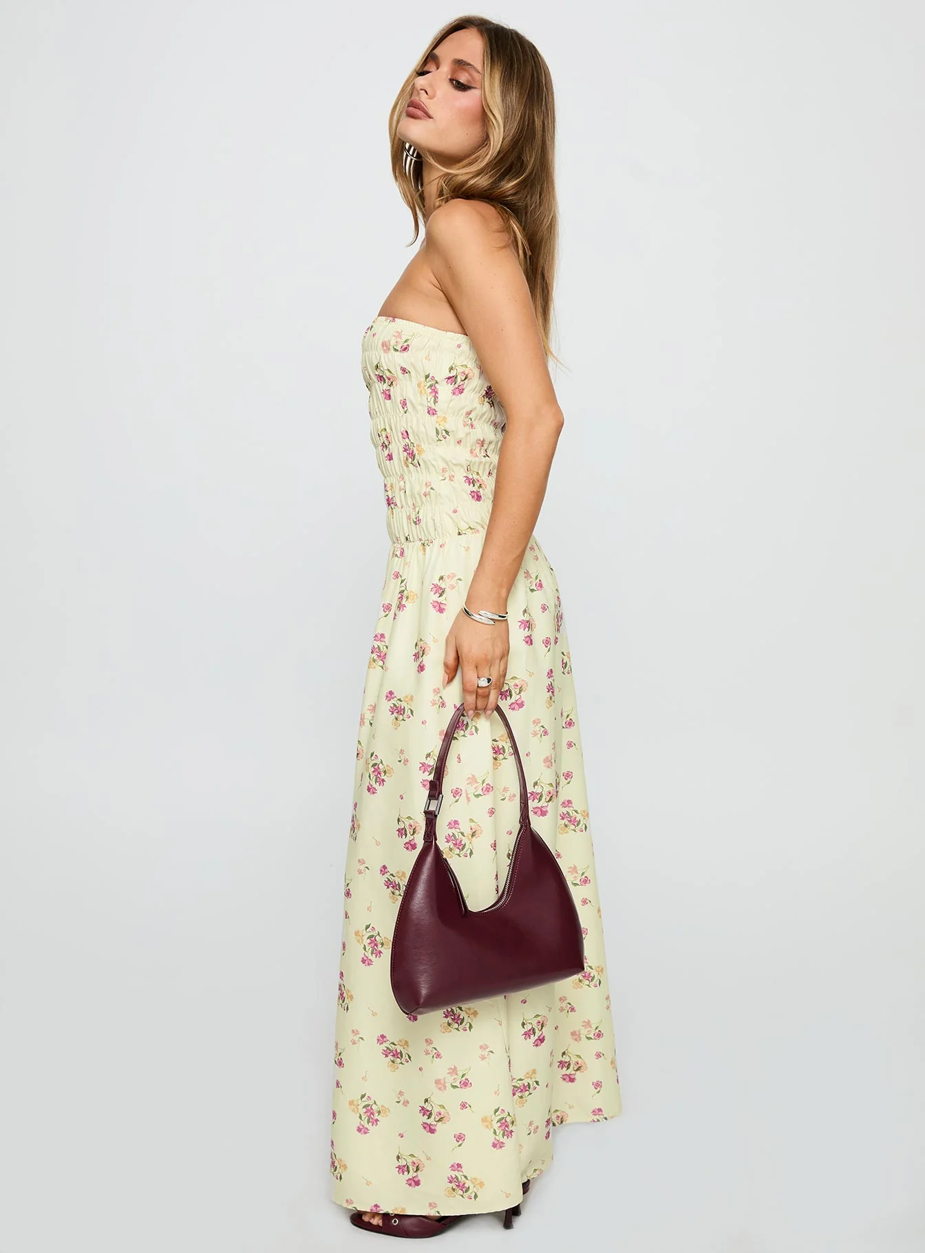 Human Nature Strapless Maxi Dress Multi Floral - Image 3