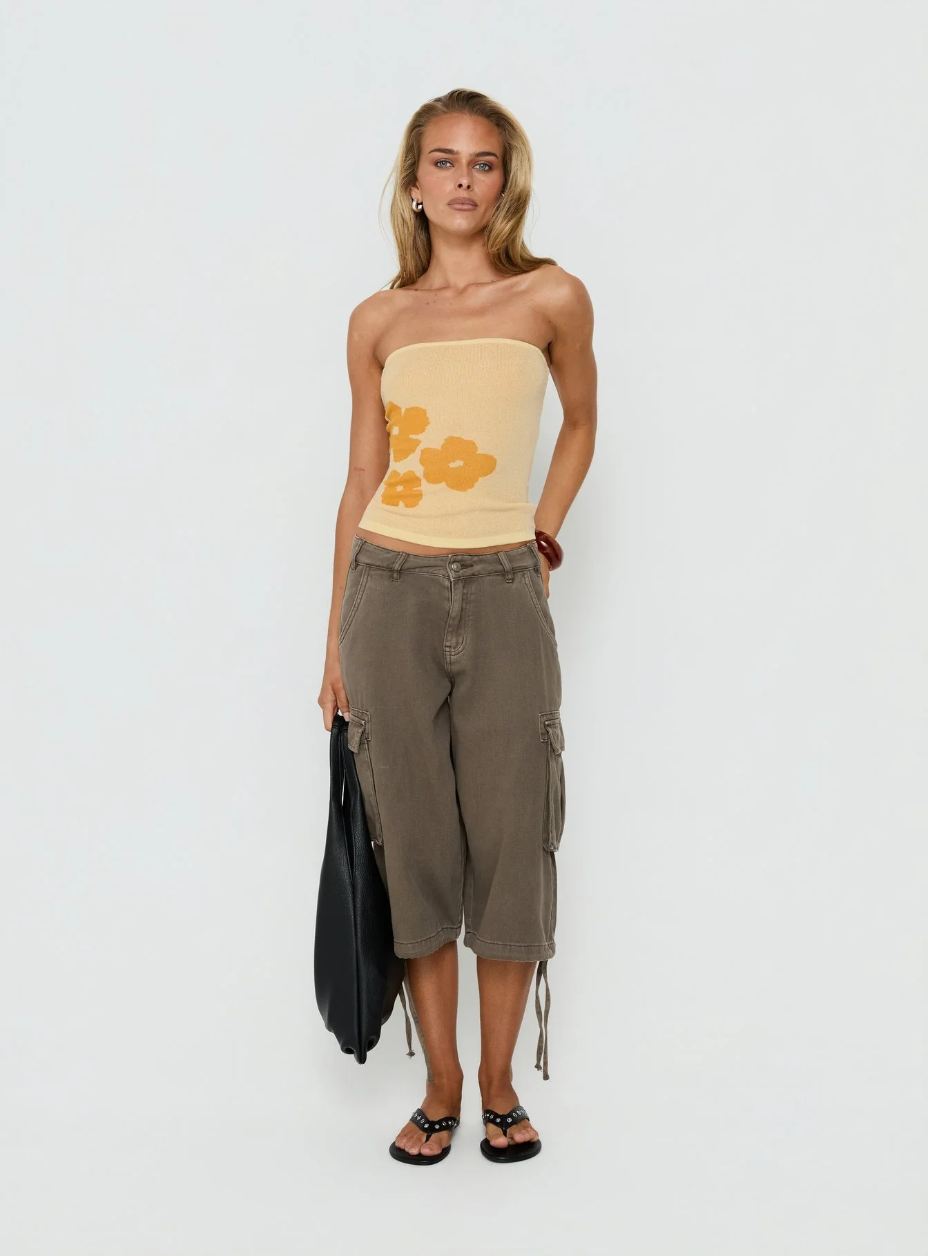 Ikani Strapless Knit Top Sorbet - Image 2