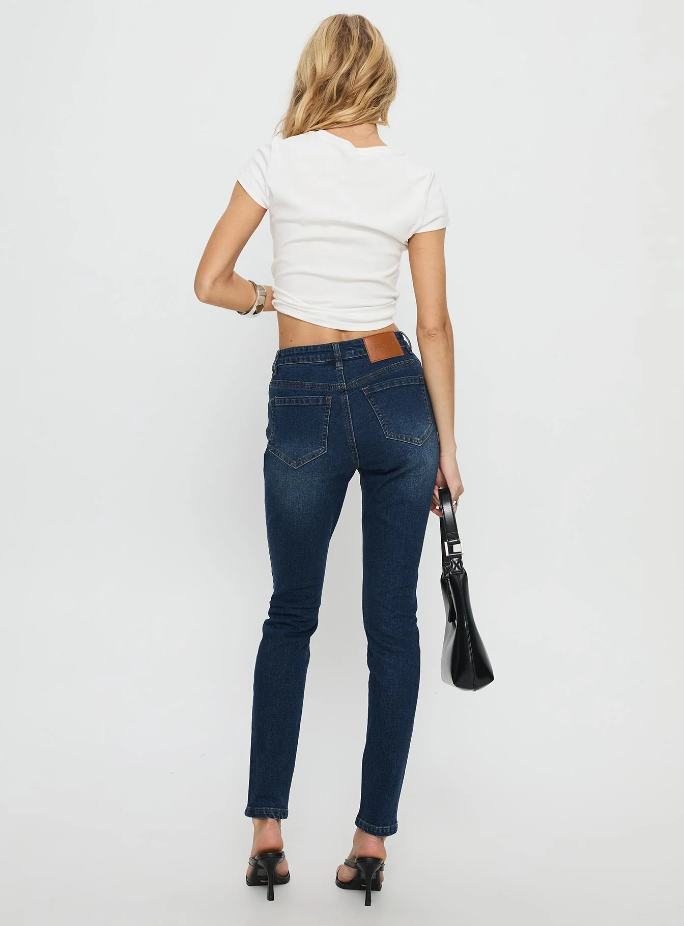 Illyssa Mid Rise Skinny Jeans Mid Blue Wash - Image 5