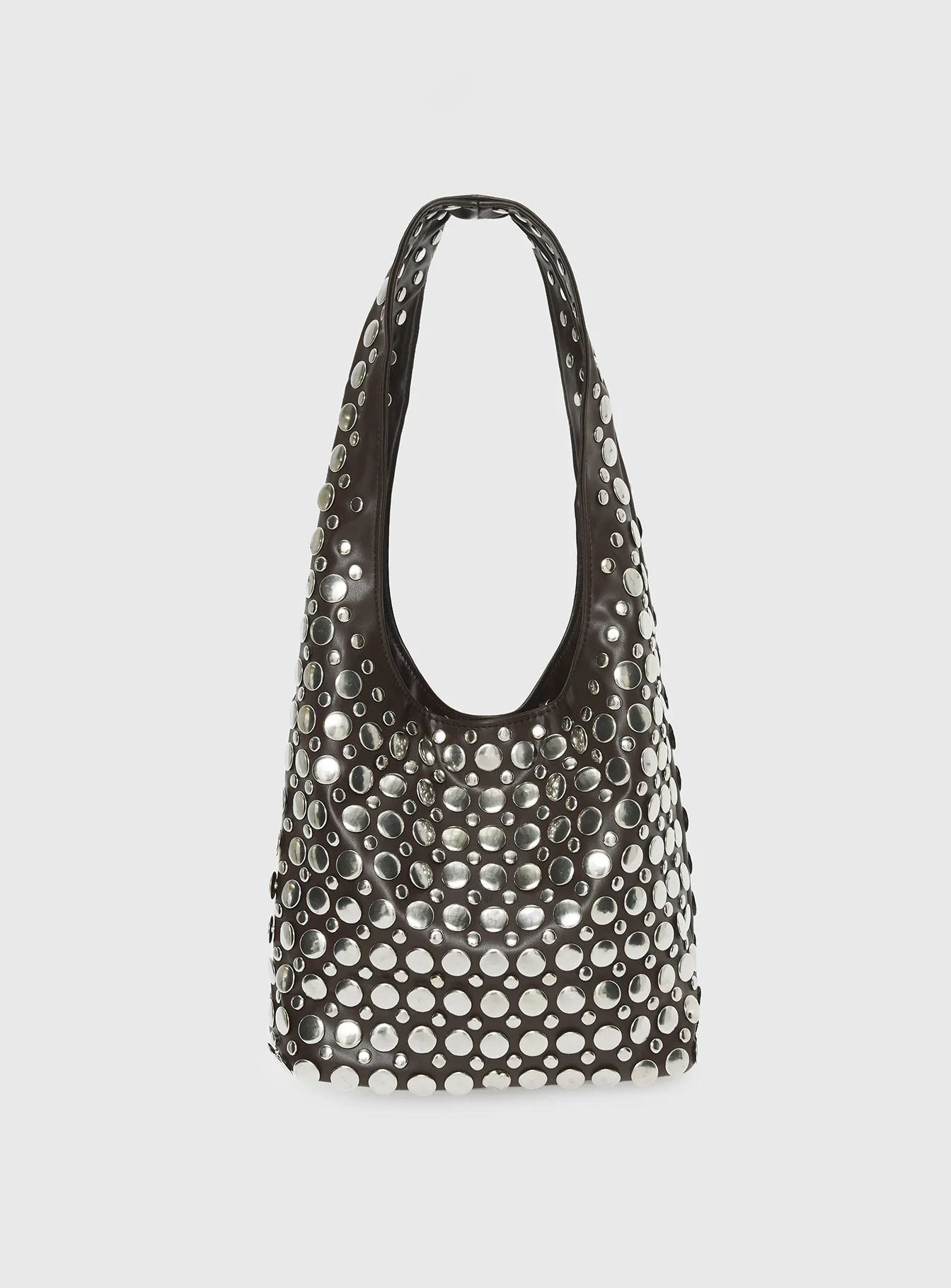 In The Crowd Shoulder Bag Brown / Silver - Image 2