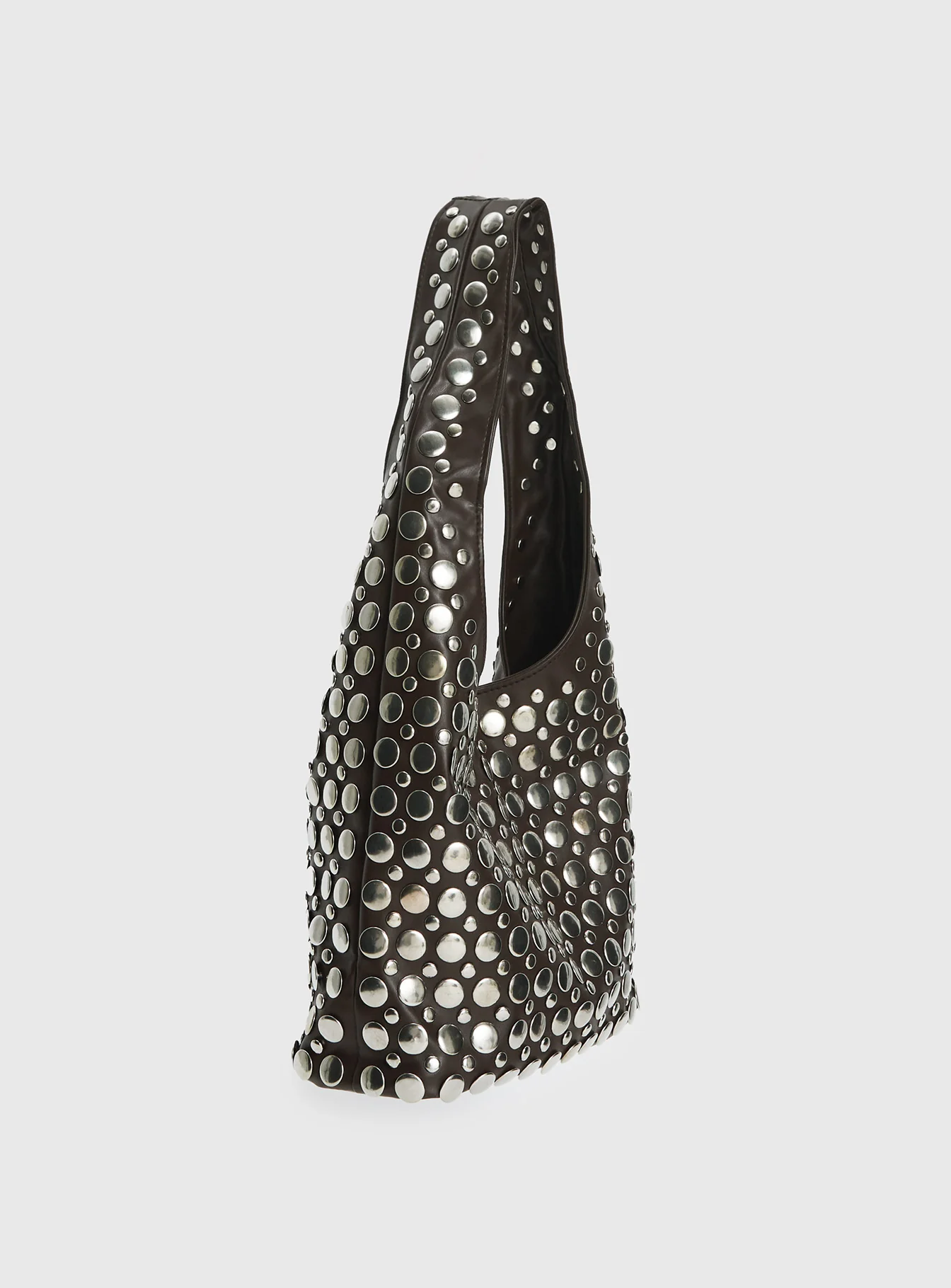 In The Crowd Shoulder Bag Brown / Silver - Image 4