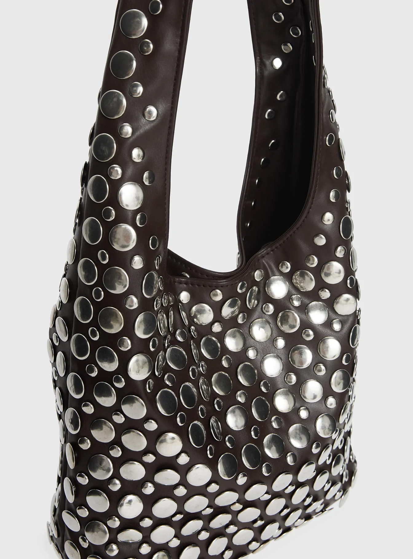 In The Crowd Shoulder Bag Brown / Silver - Image 5