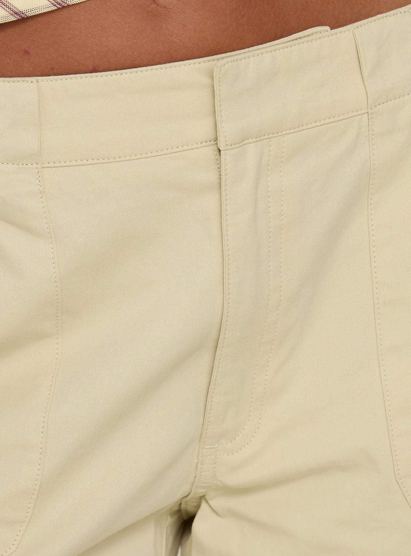 Indee Cropped Cargo Pants Beige - Image 6