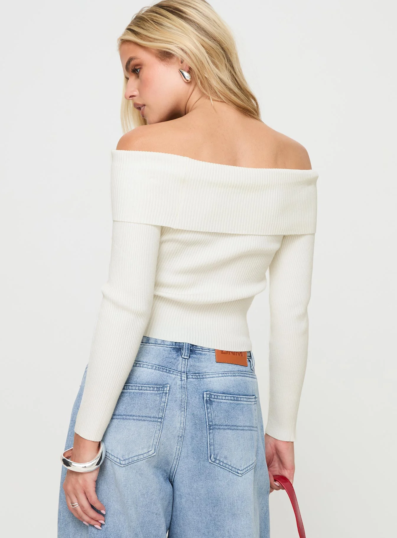 Infinity Off The Shoulder Top Cream - Image 5