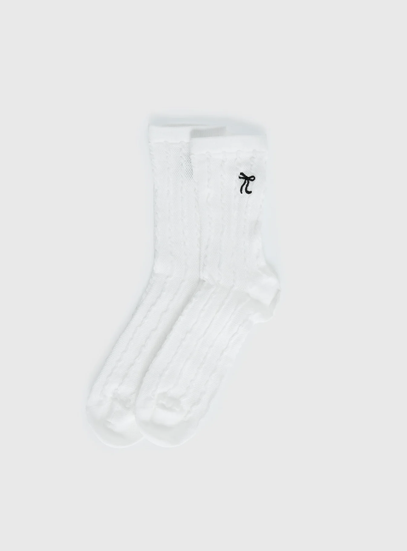 Introduction Cable Knit Socks Cream - Image 2