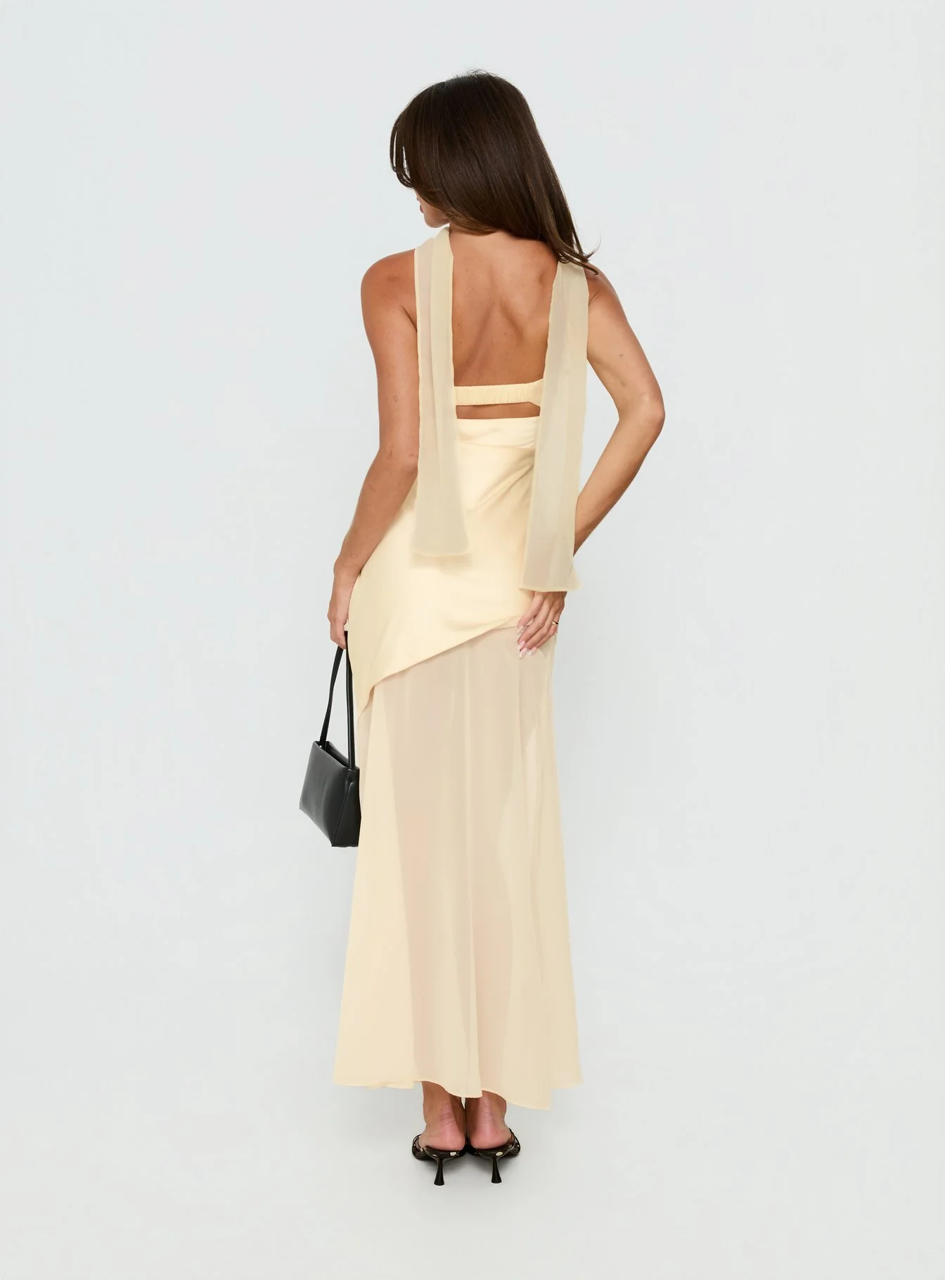 Irisie Strapless Scarf Maxi Dress Yellow - Image 5