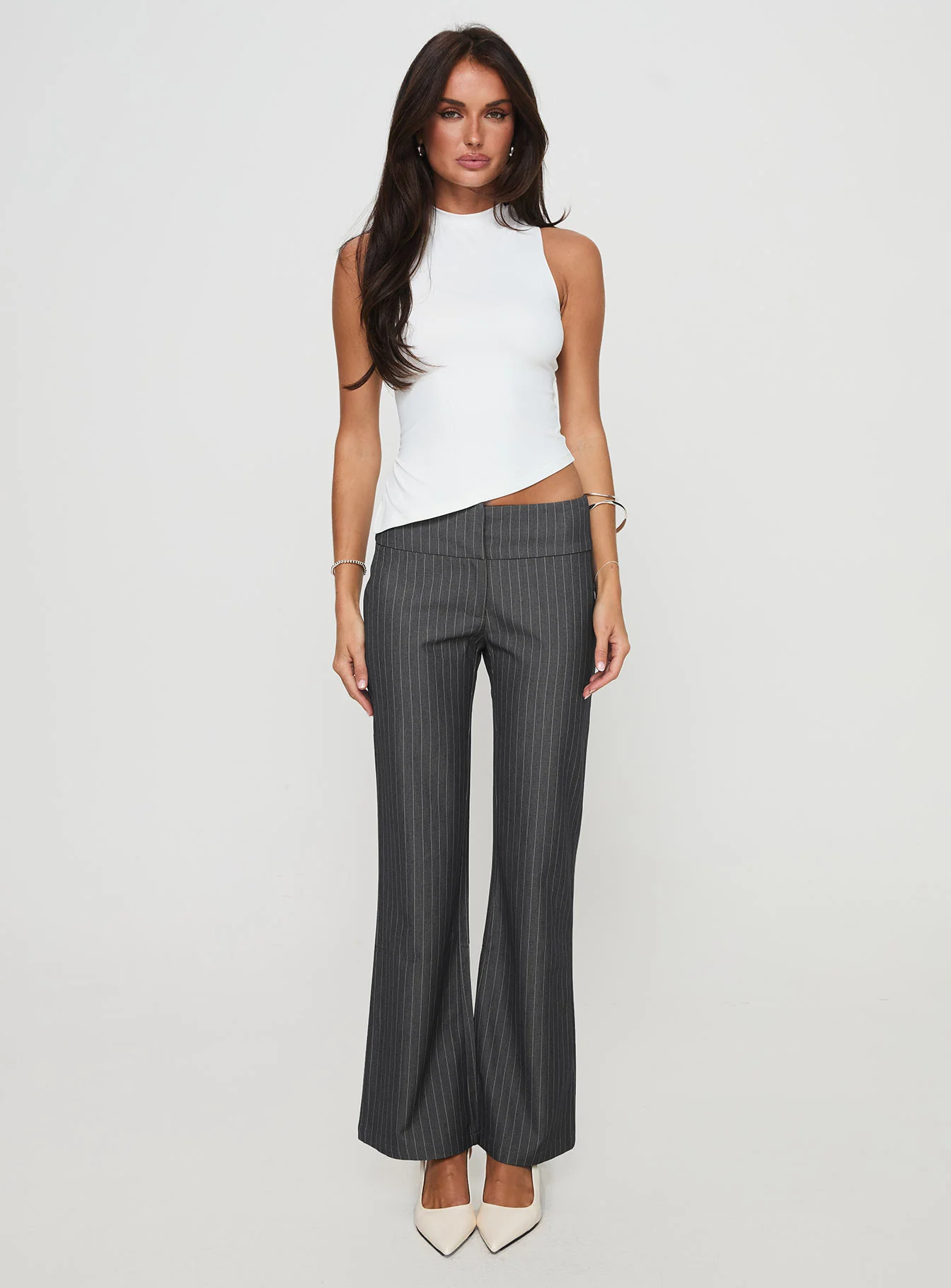 Isabeau Pant Grey Pinstripe - Image 6