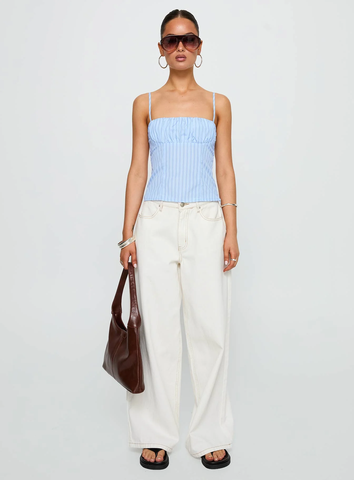 Isolabella Top Blue Stripe - Image 6