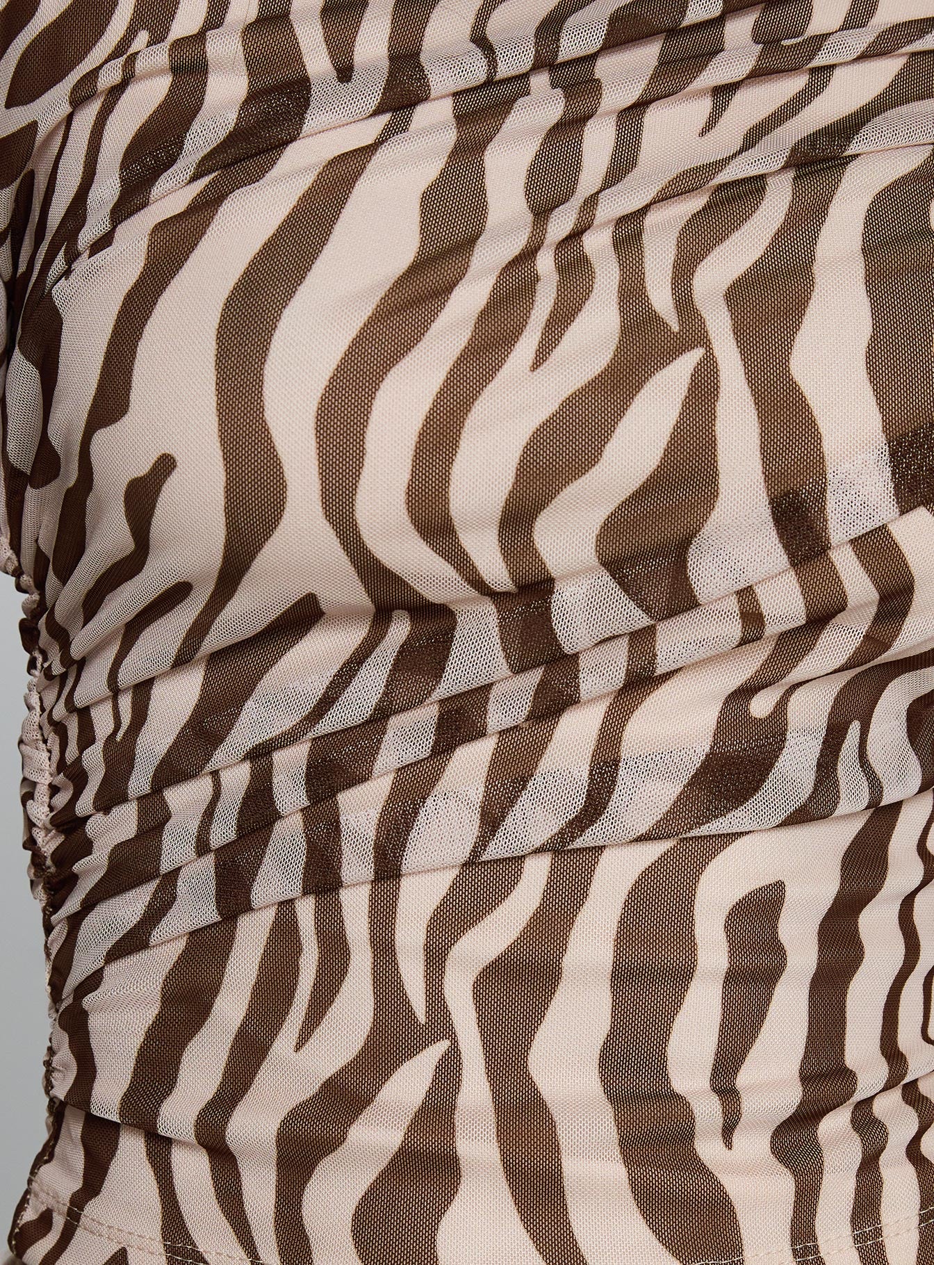 Isolda Long Sleeve Top Brown Zebra - Image 6