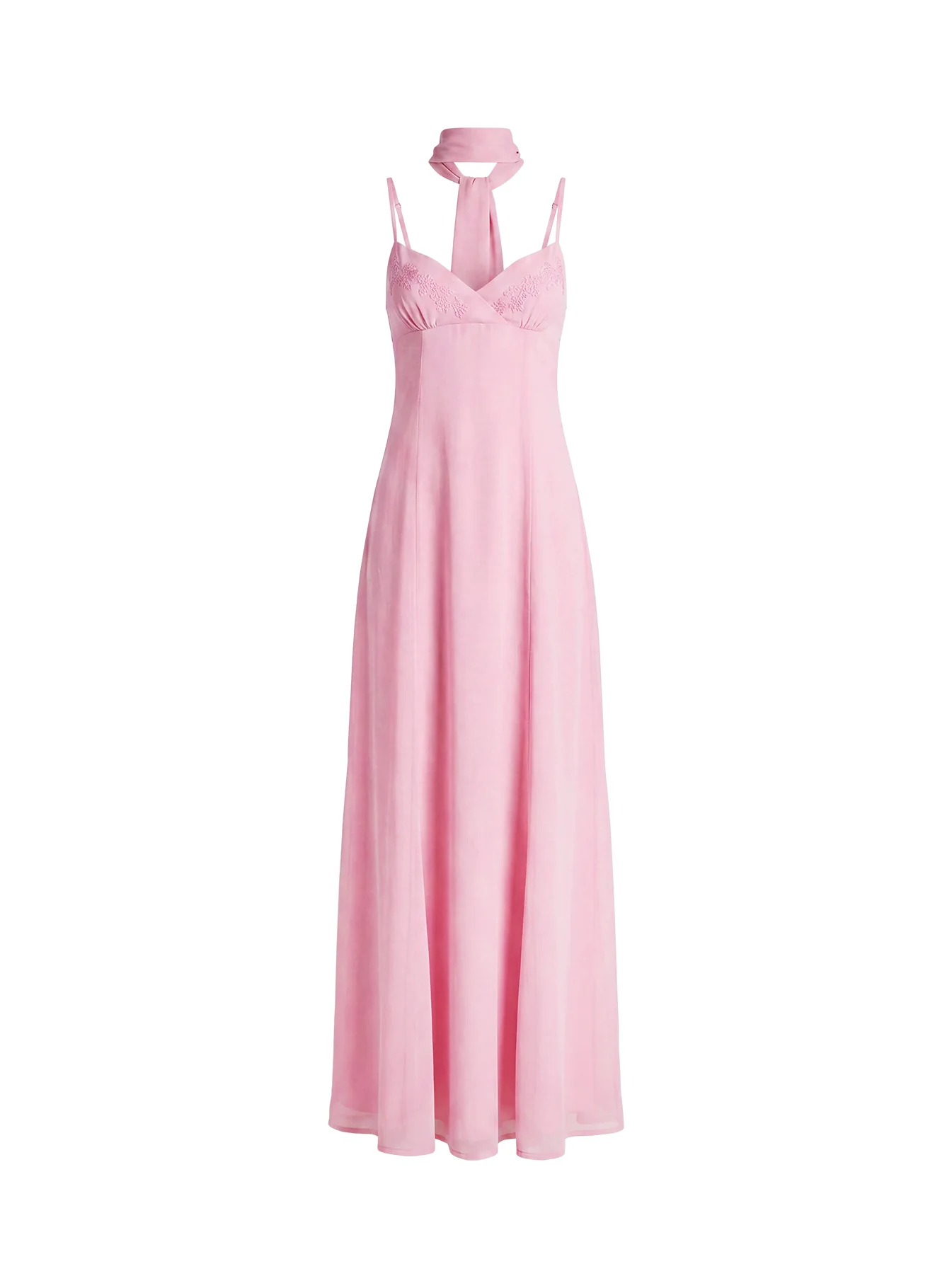 Jadira Scarf Maxi Dress Light Pink - Image 10