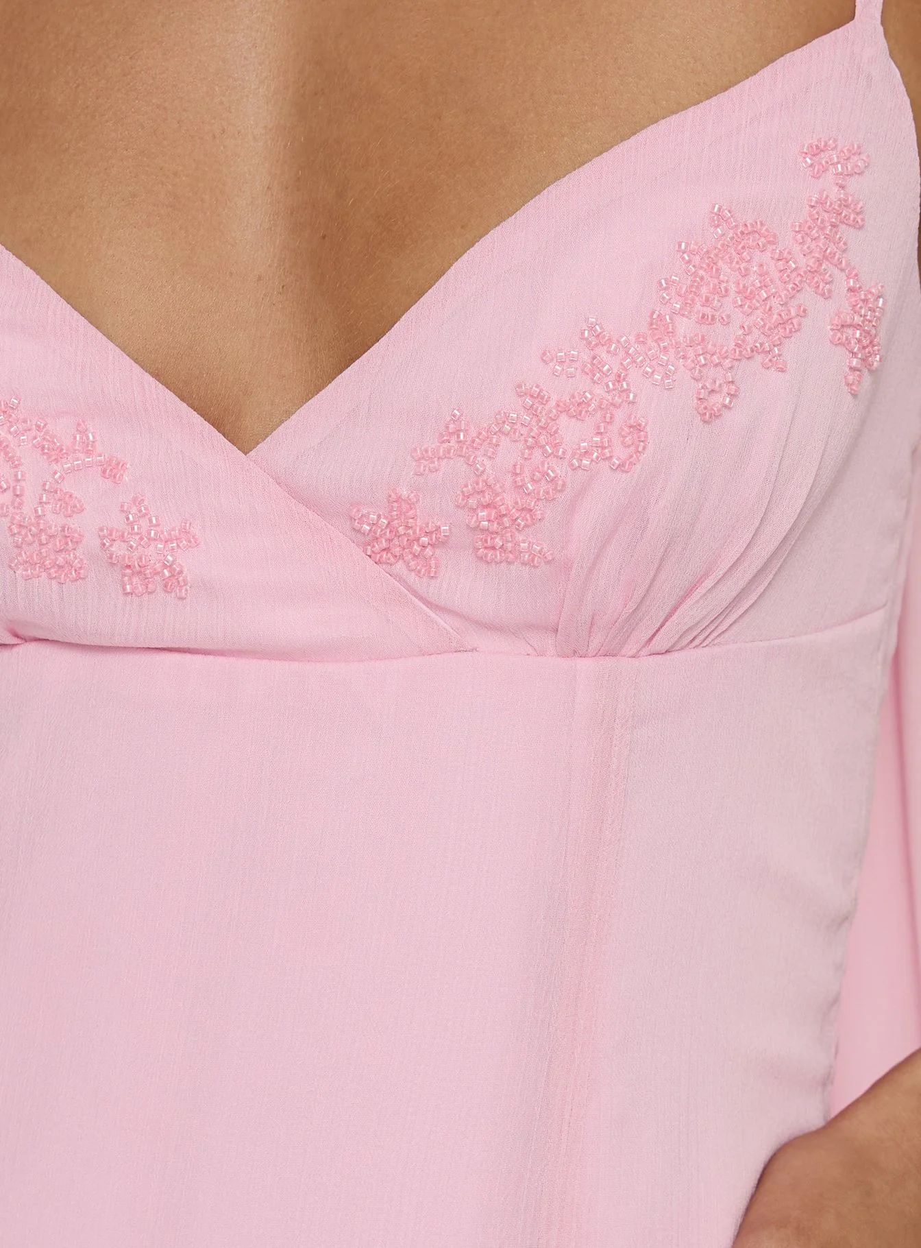 Jadira Scarf Maxi Dress Light Pink - Image 7