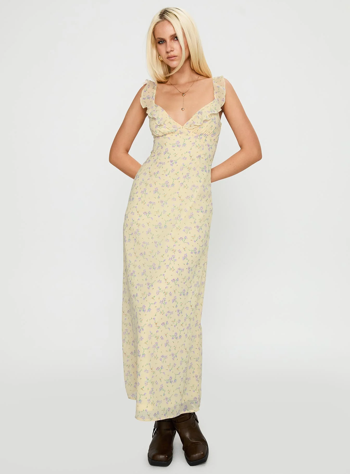 Jayne Frill Maxi Dress Multi - Image 2