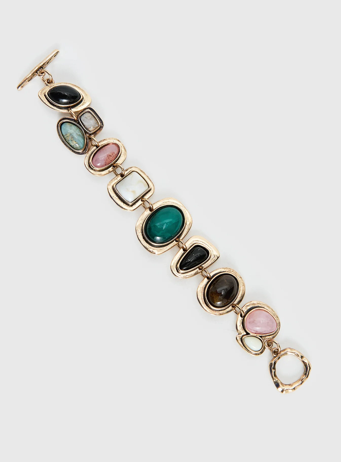 Jazlyn Stone Bracelet Gold / Pink - Image 3