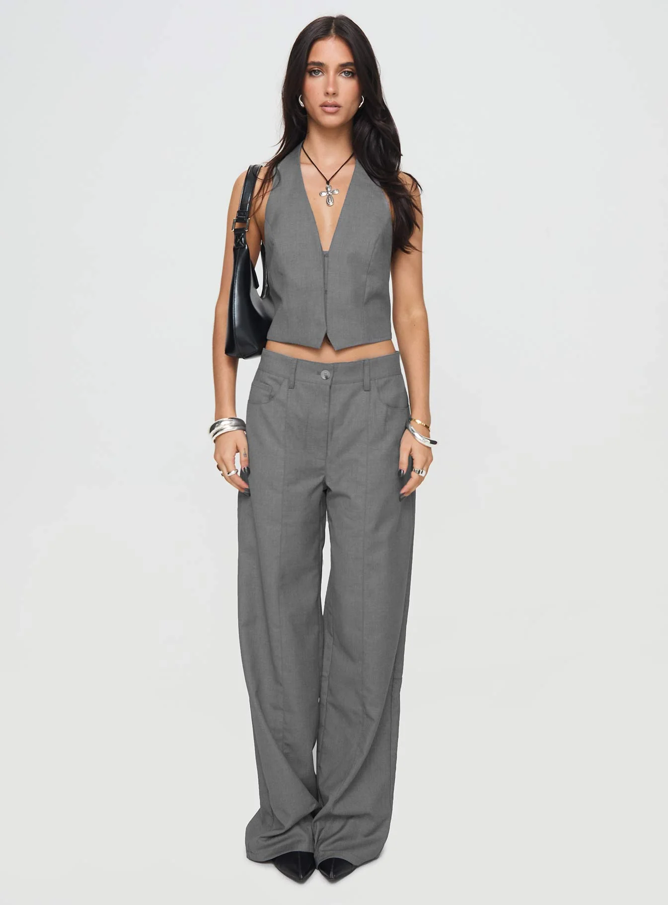 Je Suis Halter Top Slate - Image 7