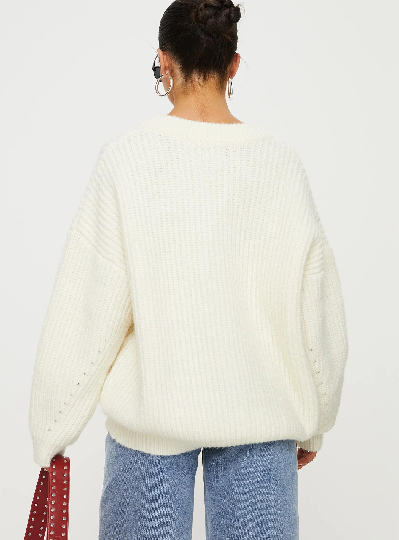 Jem Oversized Sweater Cream - Image 5