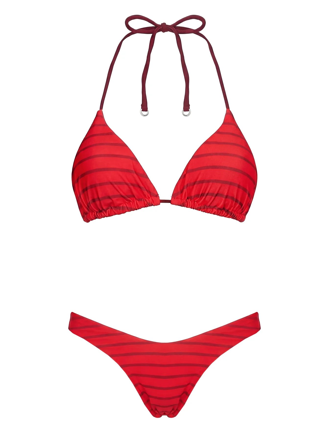 Jenner Reversible Bikini Bottom Red Polka - Image 7