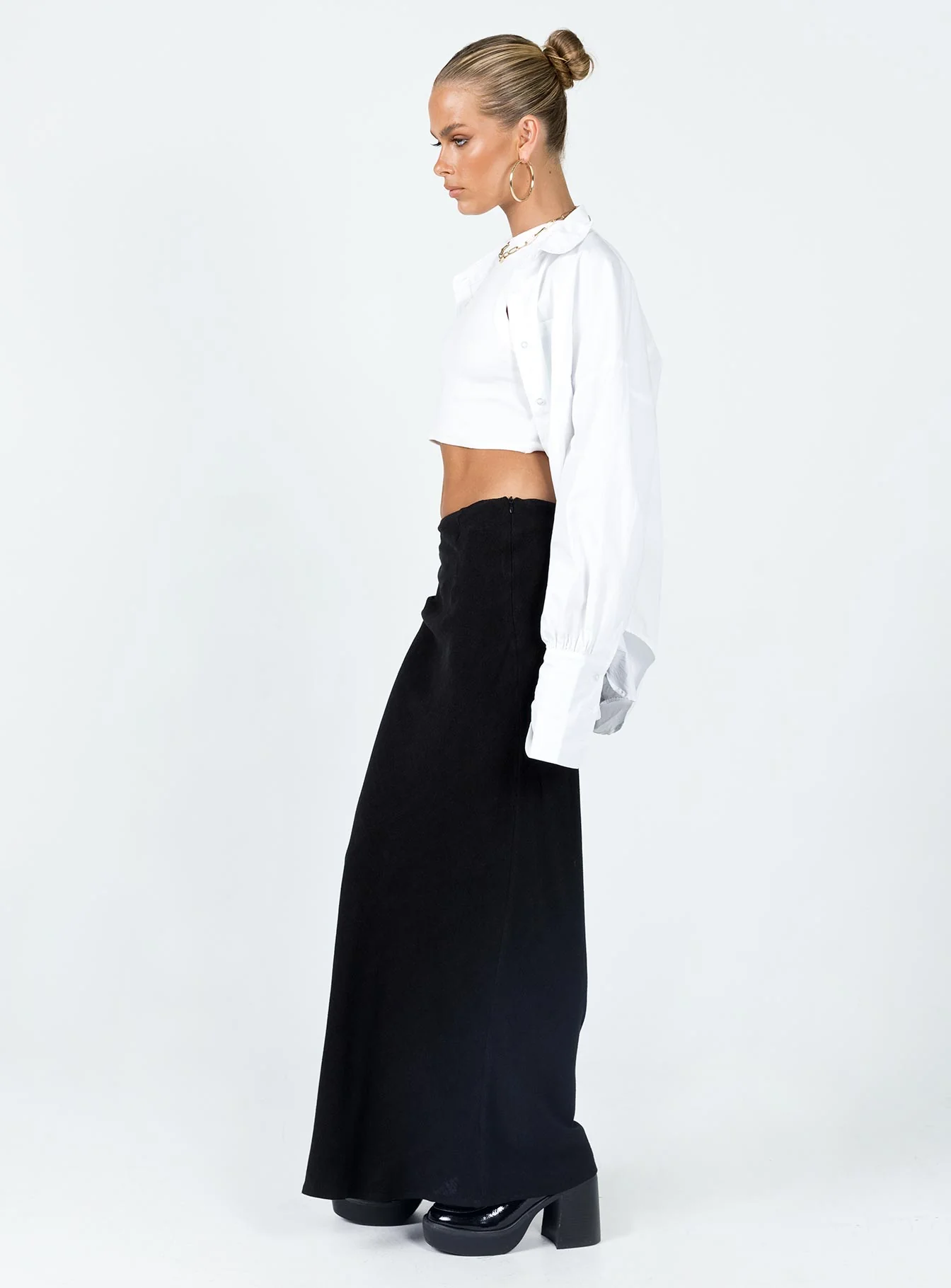 Jodie Maxi Skirt Black Petite - Image 4
