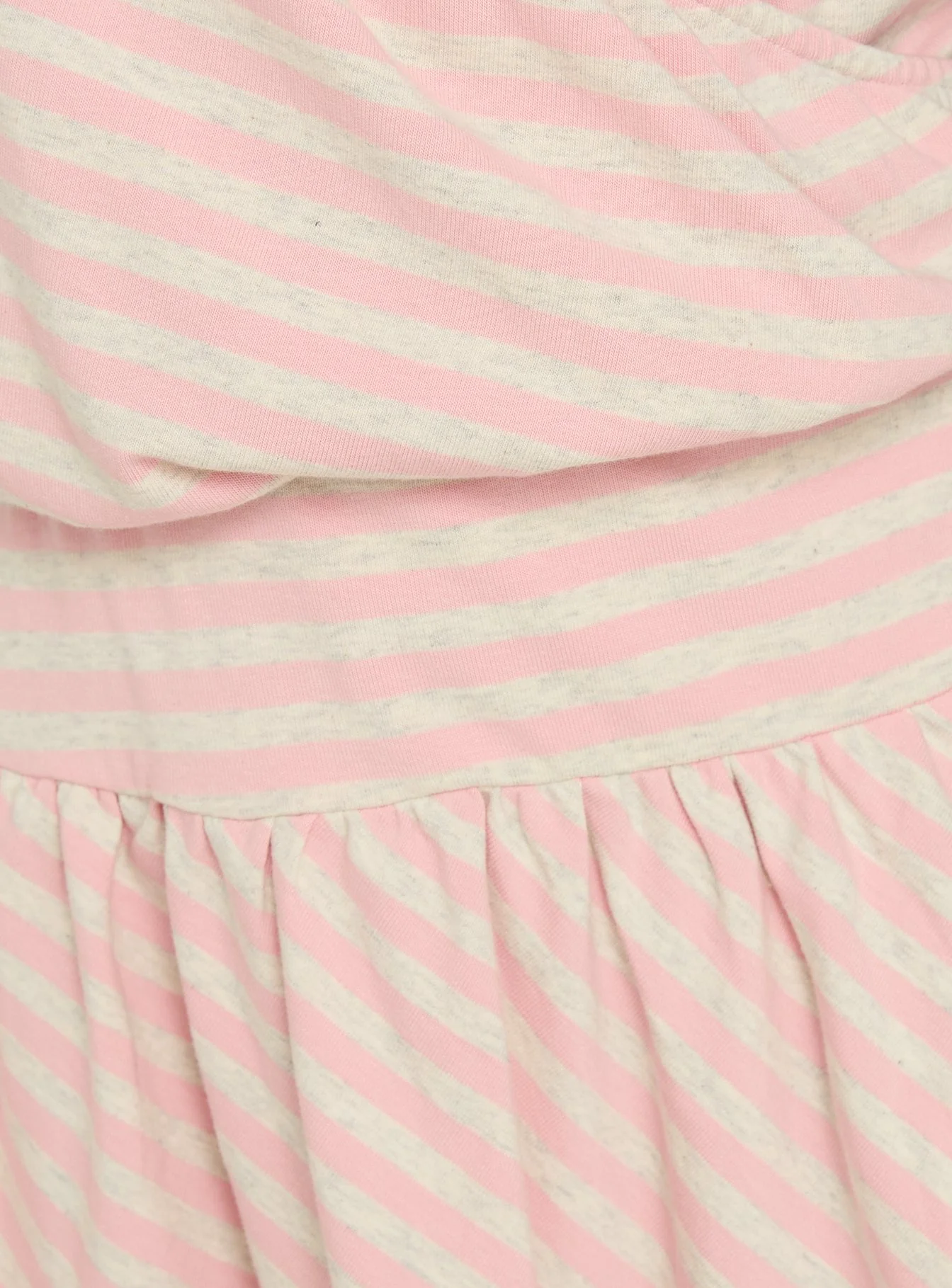 Joelie Halter Draped Mini Dress Pink / Grey Stripe - Image 6