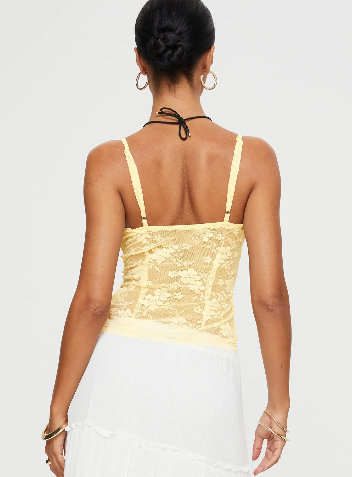 Juliana Top Light Yellow Lace - Image 5