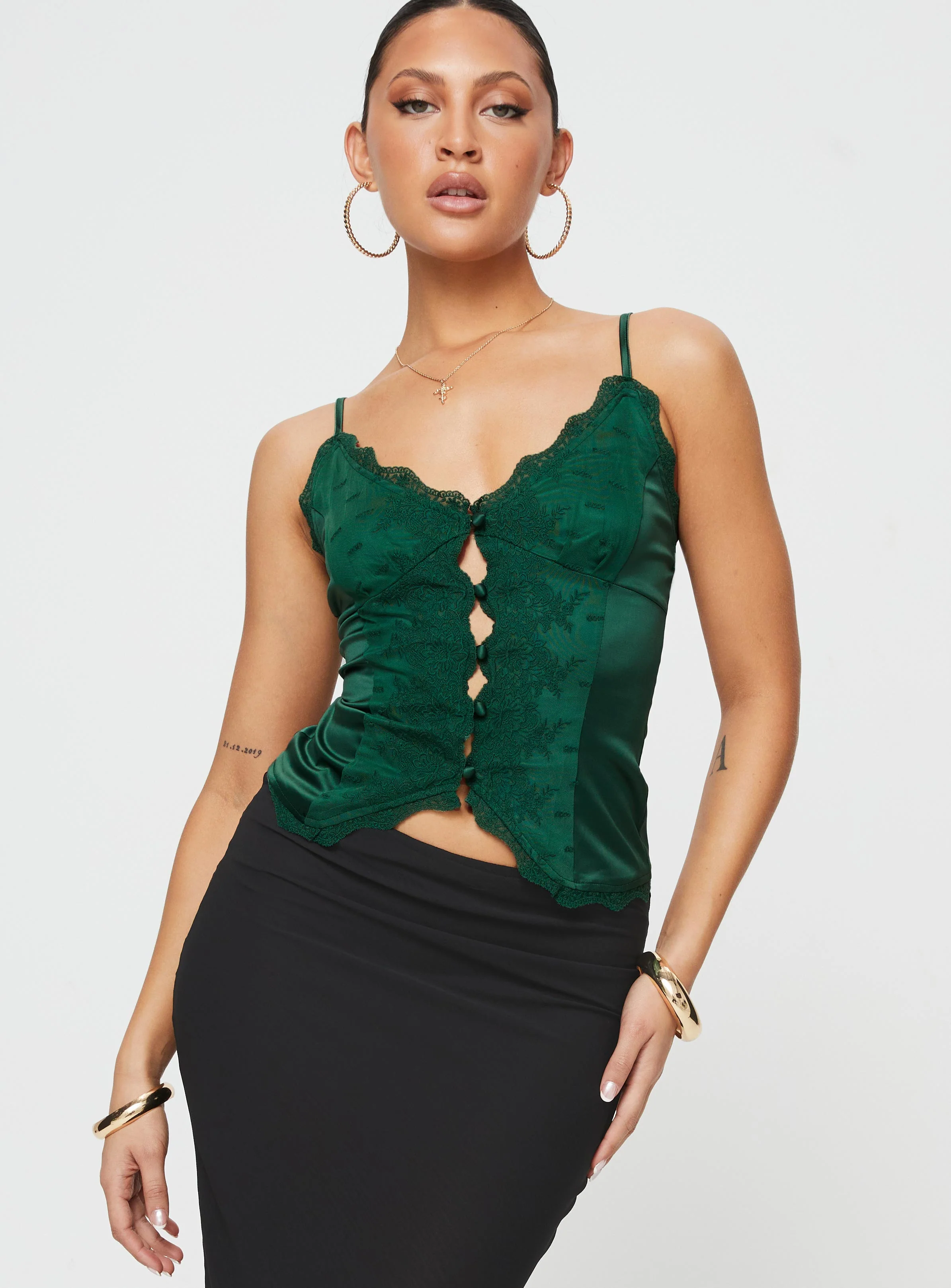 Juliana Top Forest Green - Image 2