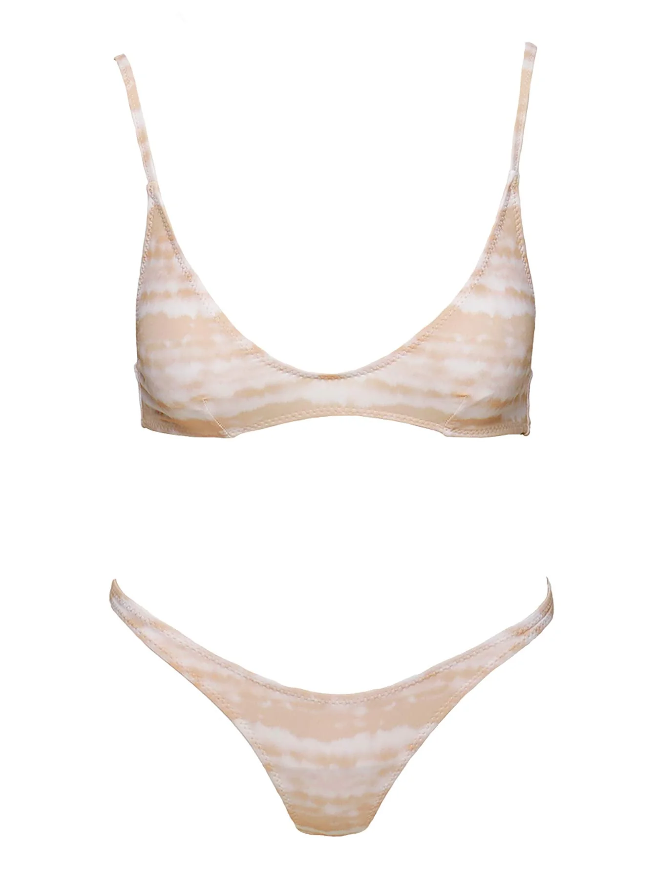 Juliette Bikini Top Beige Tie Dye - Image 5